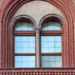 Copy of old locking for medieval mullioned window