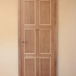Bay oak door with maple profiles