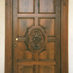 Walnut front door