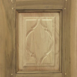 Walnut front door