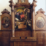 St Bernardino’s church -  Bene Vagienna,  Inlaid wooden altar XVIII century