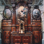 St Bernardino’s church -  Bene Vagienna,  Carved wooden altar XVII century