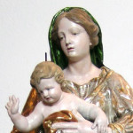 Chiesa di Sant’Ippolito -  Bardonecchia,  Madonna con bambino XVIII sec.